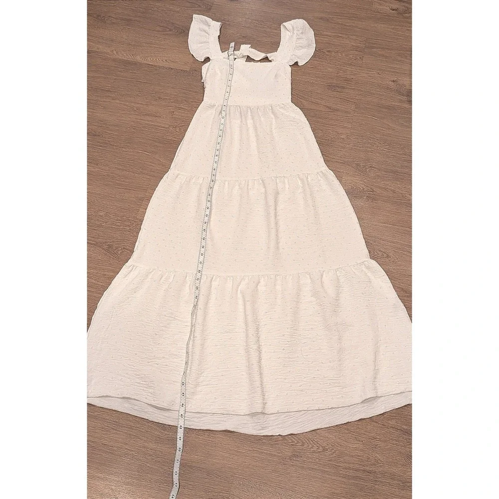 Dreamy Cottagecore Swiss Dot Maxi Dress - Picture 7 of 11
